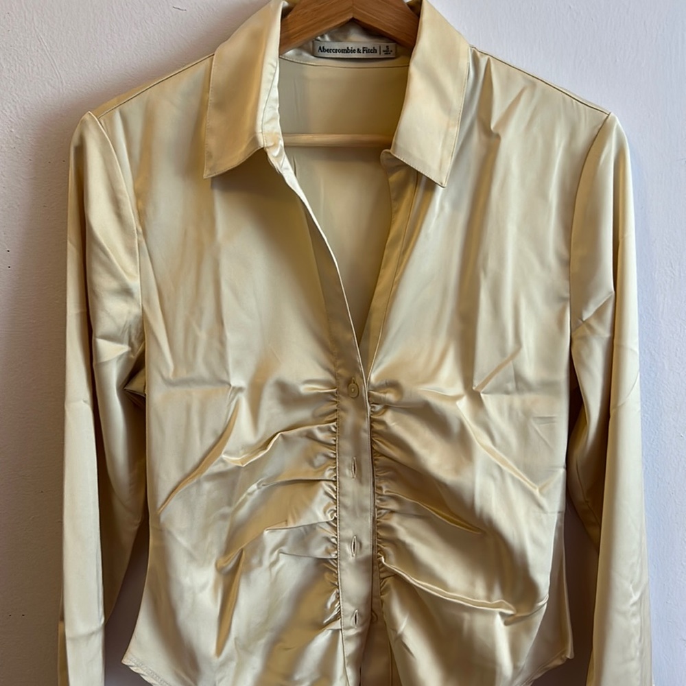 Abercrombie Satin Button Up - image 1